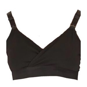 Nursing Natural Black Nursing Bra Sz:S  (X2)